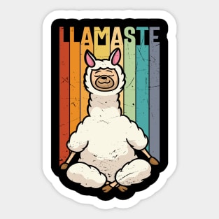 Llamaste Yoga Llama. Sticker